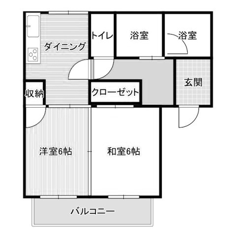 菊池郡大津町大字大津のアパートの間取り