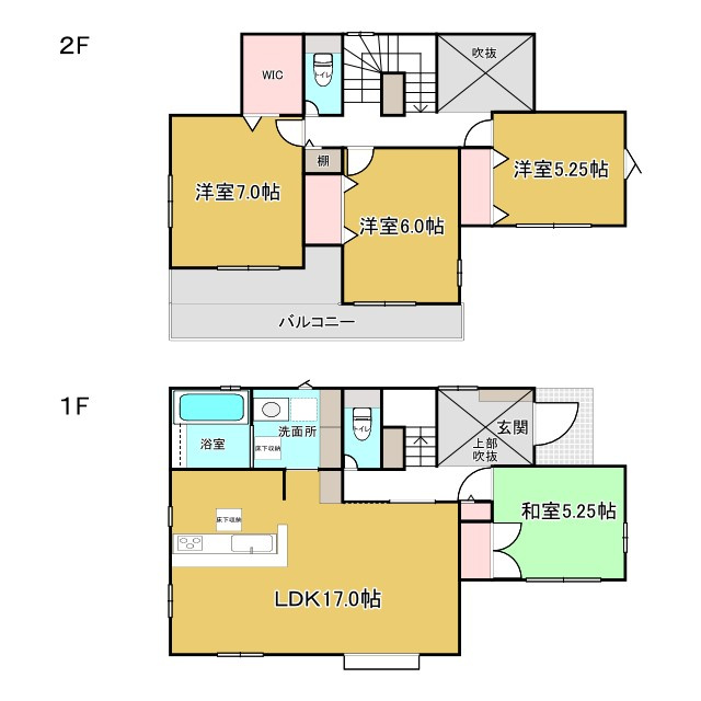霞ヶ関東中古戸建の間取り
