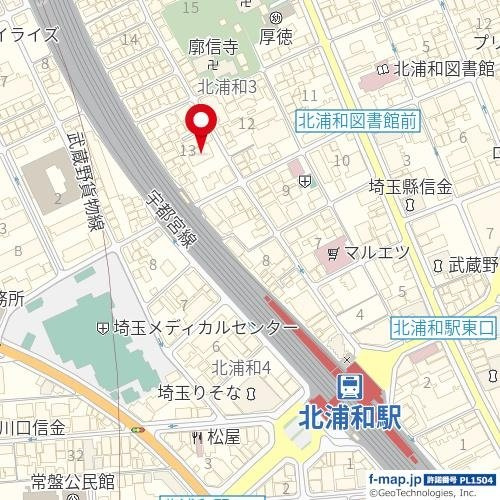 プレシス北浦和ディアラの地図