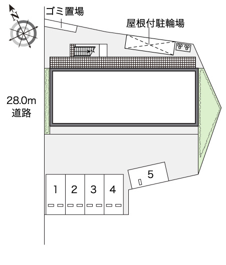 レオパレスファルケ の区画図