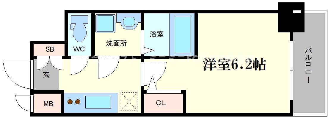 エスリード阿波座プライムコートの間取り
