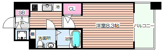 【間取り】 | プラウドフラット新大阪