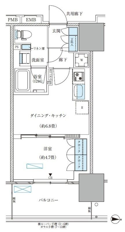 パークアクシス西大島コンフォートスクエアの間取り
