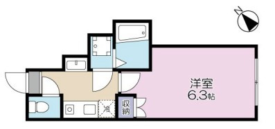 オータムバレー江北 の間取り