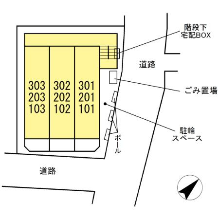 第一富来ハイツの区画図
