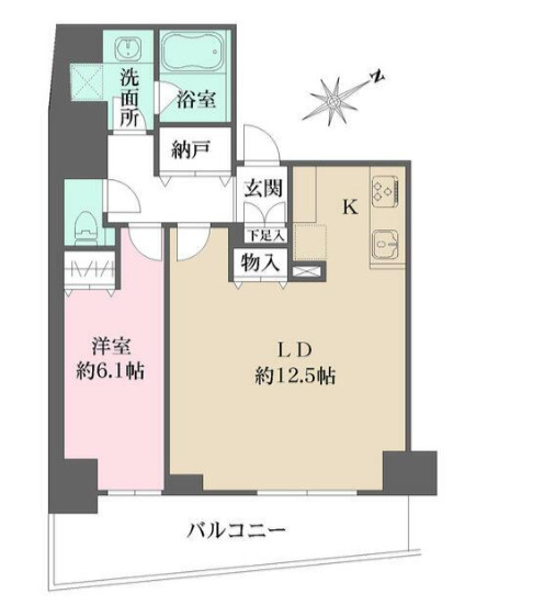 Ｎ－ｆｌａｔｓ三ノ輪の間取り