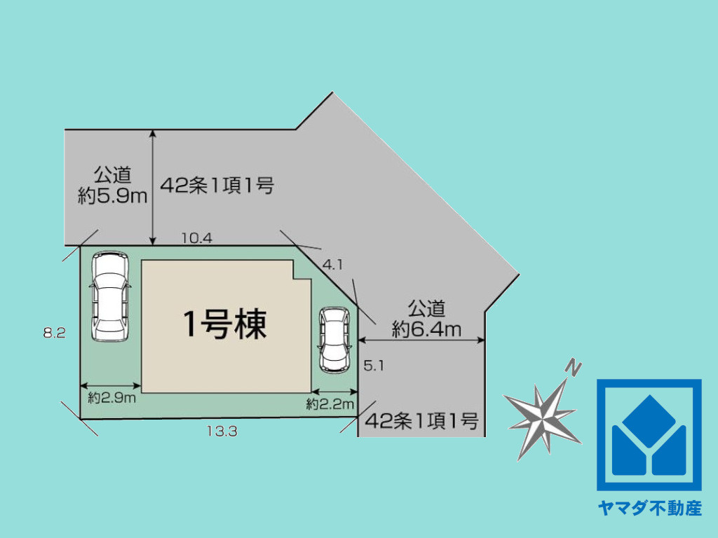 宇治市小倉町蓮池　1期の区画図