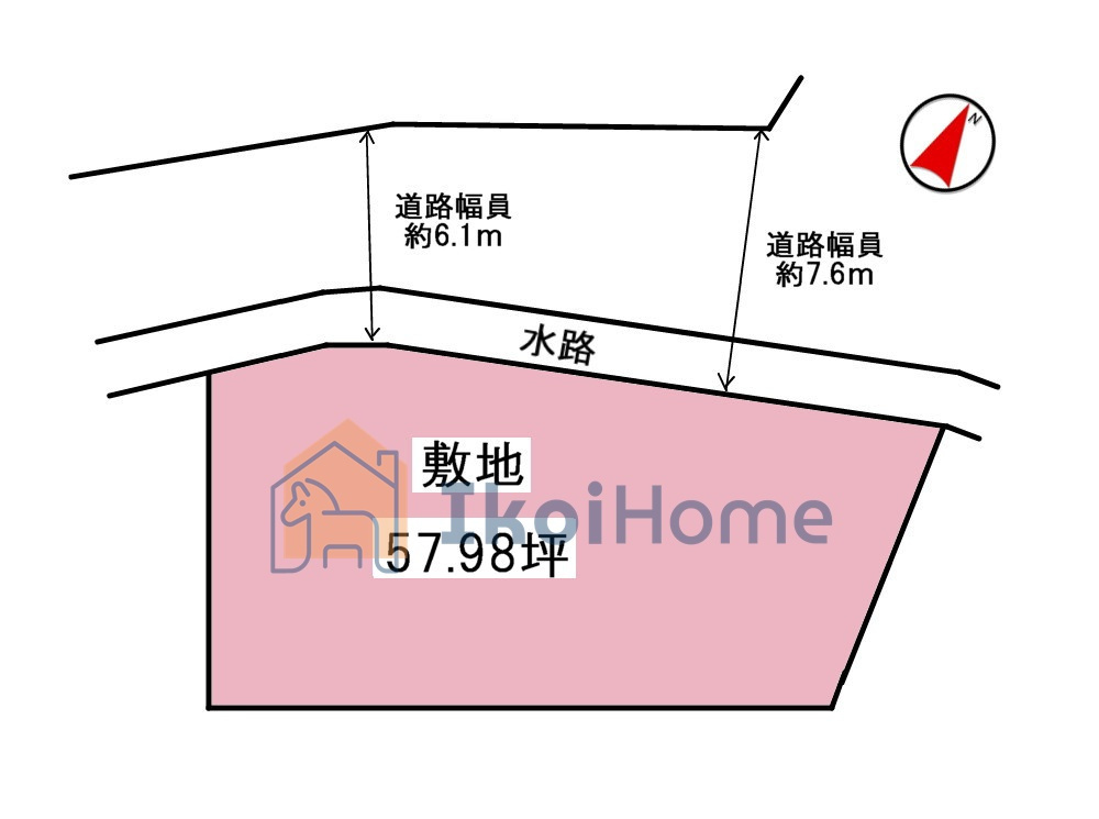 明石市魚住町金ケ崎　土地の土地図|●年中無休：当日予約可●敷地面積は約57.98坪で広々していますので、駐車スペース2台以上可能です。