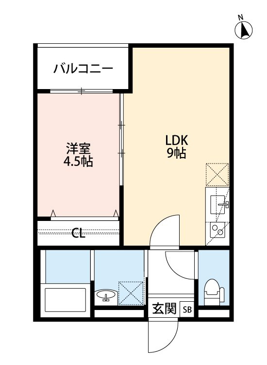 エストレヤ舞子の間取り