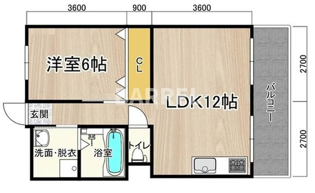 第1マンション寺直の間取り
