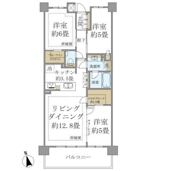 【間取り】 | グランリビオ浜田山