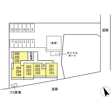 ヴェールテラスの区画図