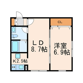 【間取り】 | ZESTY若林Ⅰ