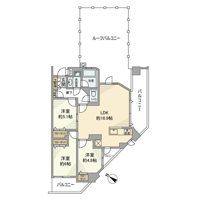 グランエルズ洋光台の間取り