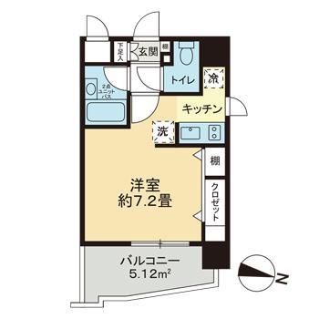 アクロス赤坂の間取り