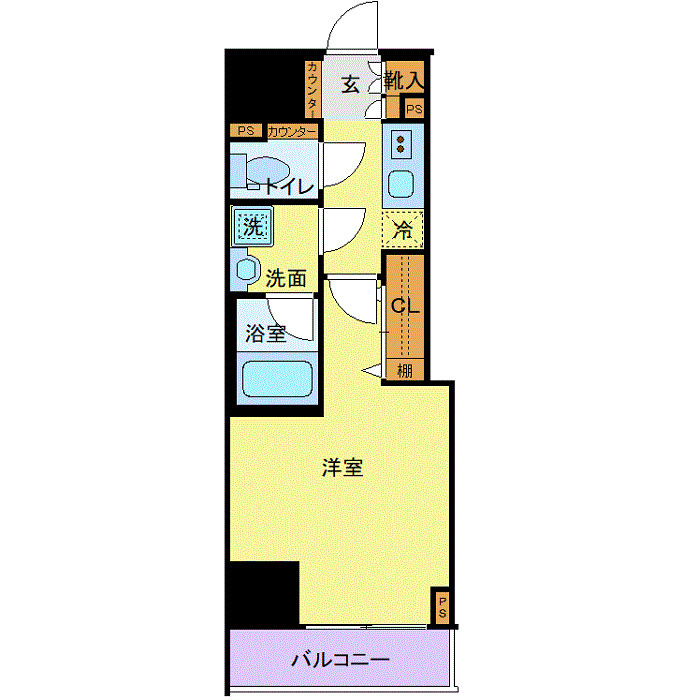 ブレシア日本橋蛎殻町の間取り