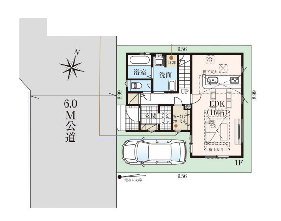 さいたま市見沼区大字蓮沼　9期　新築一戸建て　グラファーレ　01の区画図|1号棟