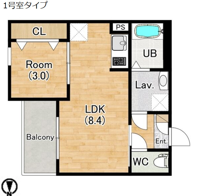 ジーメゾン中川コンフィエの間取り