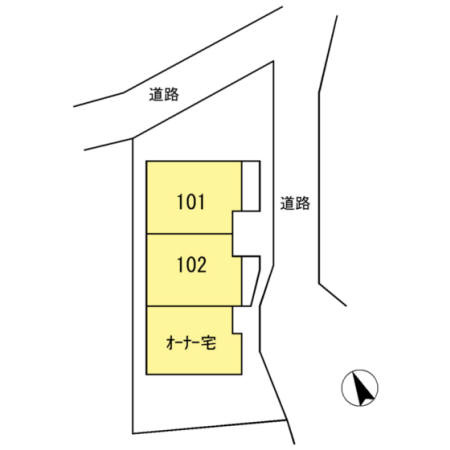 ヒヨシハウスの区画図