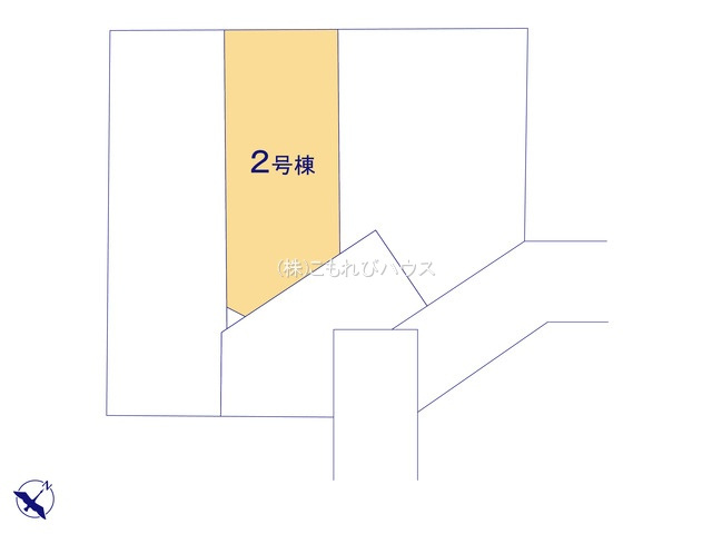 上尾市仲町2丁目3棟　新築一戸建て　ブルーミングガーデン　02の区画図|2号棟