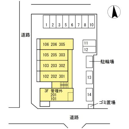 クレール.Ｋの区画図