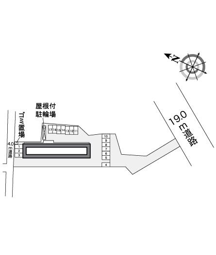 レオパレスエスポワール の区画図