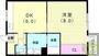 木の実荘B棟の間取り