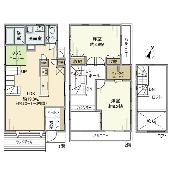 鶴川戸建の間取り