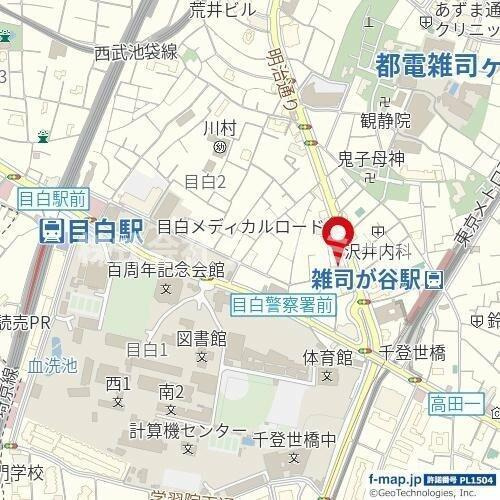 サンテミリオン目白の地図