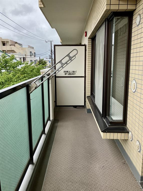 コスモパーク戸田弐番館のバルコニー