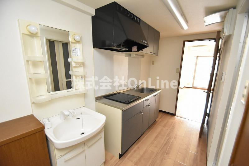 東大阪市高井田本通７丁目の賃貸マンションのキッチン