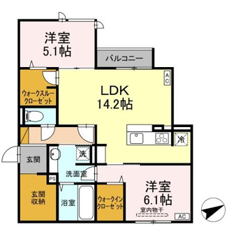 【間取り】 | D's LIEN (ディ-ズリアン) C