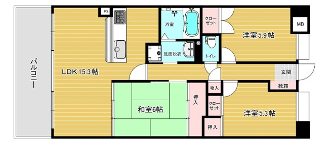 【間取り】 | リファレンス寺塚　★プライスホームなら仲介手数料が0円です！★
