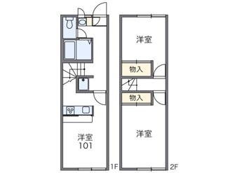 【間取り】 | レオパレス観音台 | 画像2