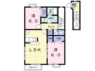 【間取り】 | カーサプラートＢ | 間取図