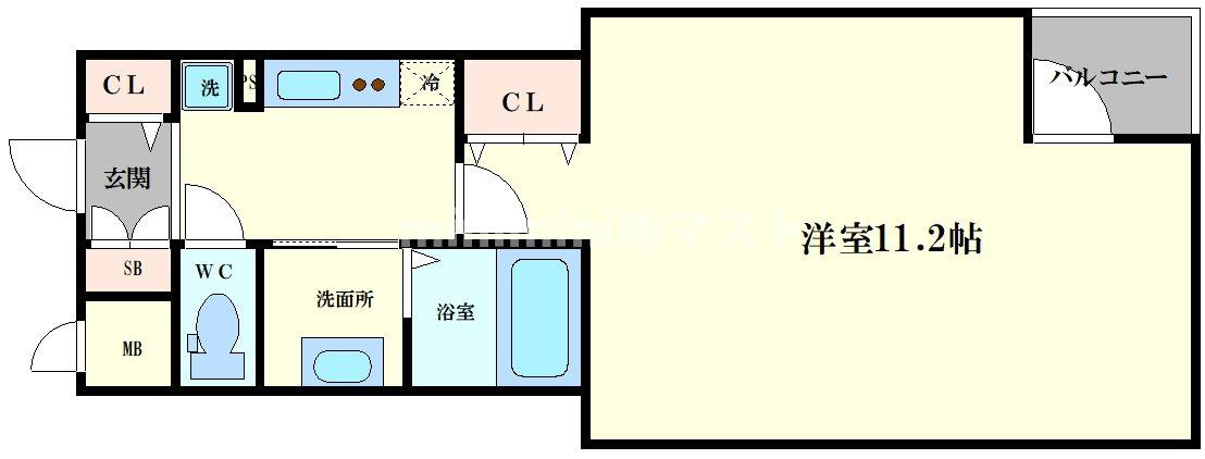 アメニティ心斎橋EASTの間取り