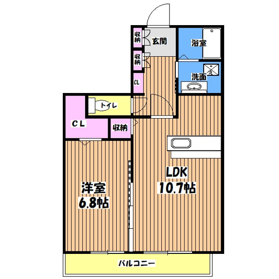 【間取り】 | イグレック立川Ⅱ