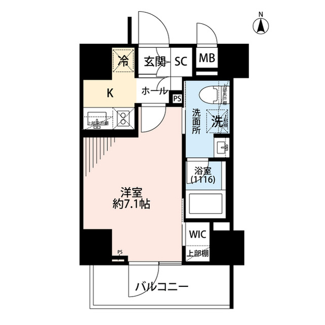 プレール・ドゥーク住吉Ⅳの間取り