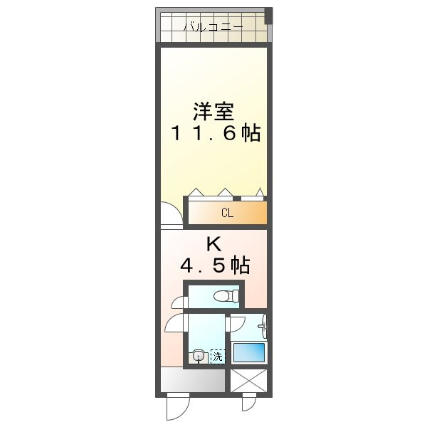 ニューナイスマンションの間取り
