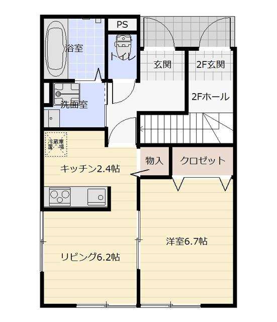 イーデン　シエル　みどりのの間取り