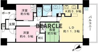 【間取り】 | ブランズ西大津レイクフロント