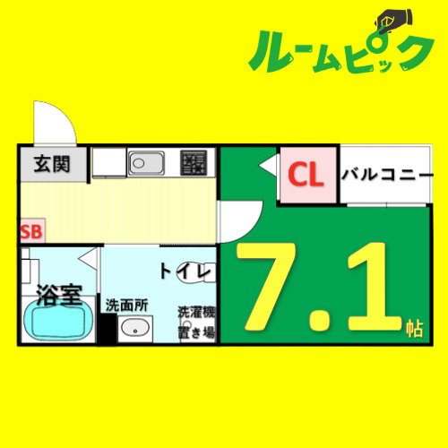 シャンピオナ　名古屋市賃貸　仲介手数料無料の間取り