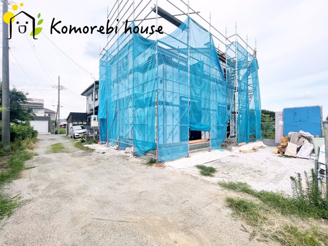 北本市石戸　2期　新築一戸建て　グラファーレ　01の前面道路含む現地写真|8/17撮影