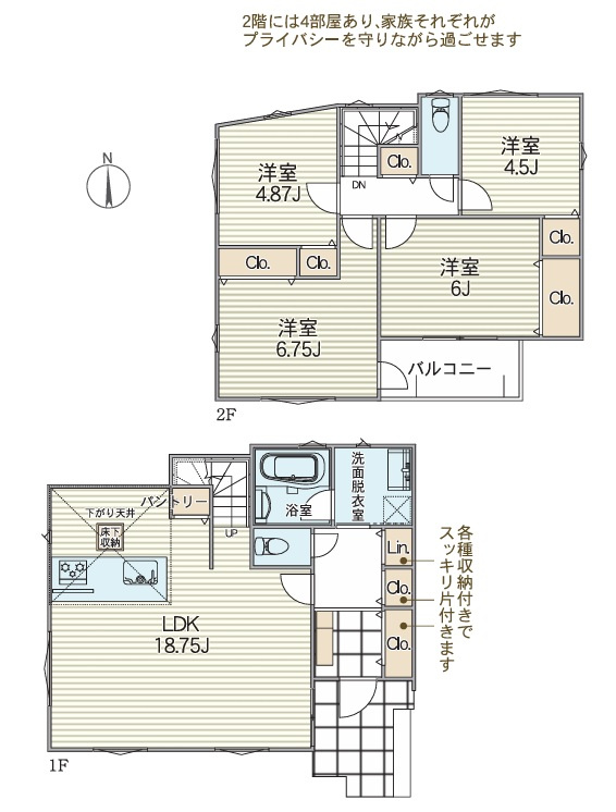 篠原東1丁目　3号棟の間取り