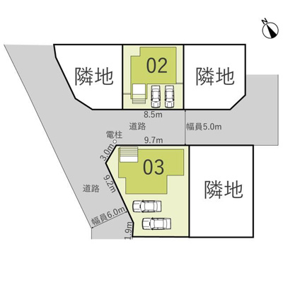 【区画図】 | Ｓｕｍａｉ－ｔｏ清瀬市下宿０２