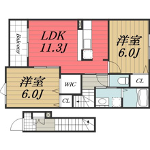【間取り】 | ハーモニーコート　C