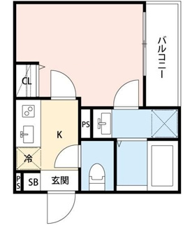 【間取り】 | ＣＲＡＳＴＩＮＥ西尾久 | 間取りです。