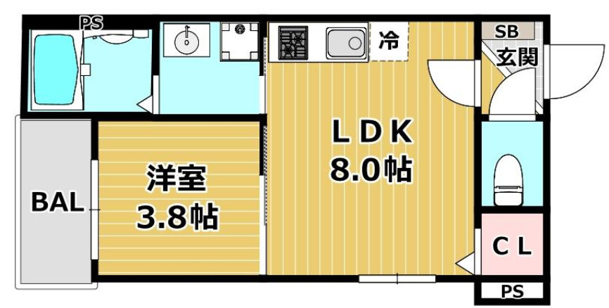 サフィールロジェ大阪城公園の間取り