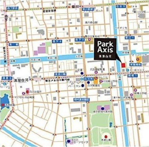 パークアクシス清澄白河の地図