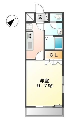 ハイツコスモスの間取り